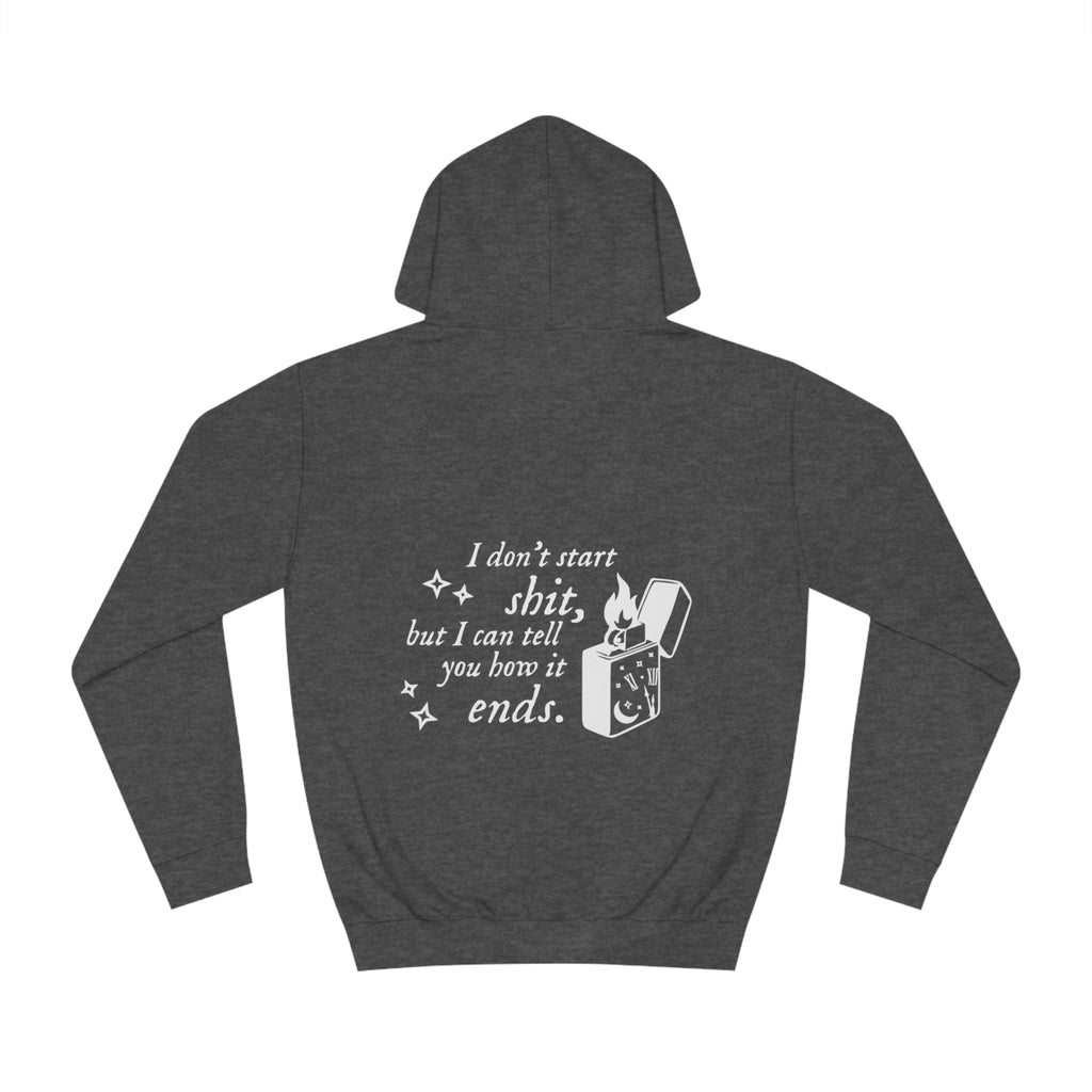 Comfortable dark hoodie with empowering "Vigilante Shit" text for Swifties.